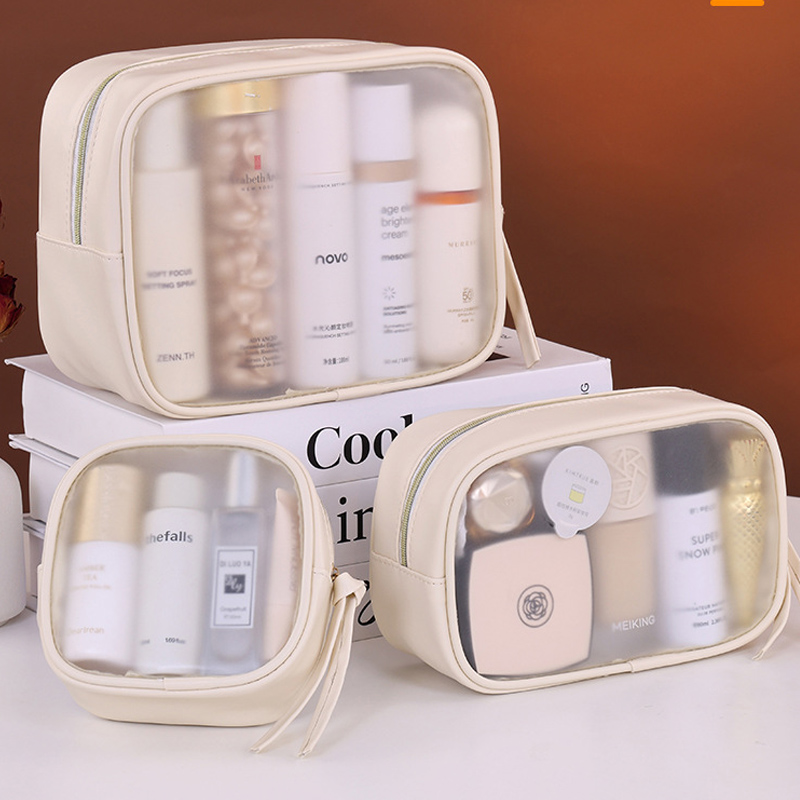 Luxury Skincare Box - Матовая полупрозрачная косметичка из ПВХ -