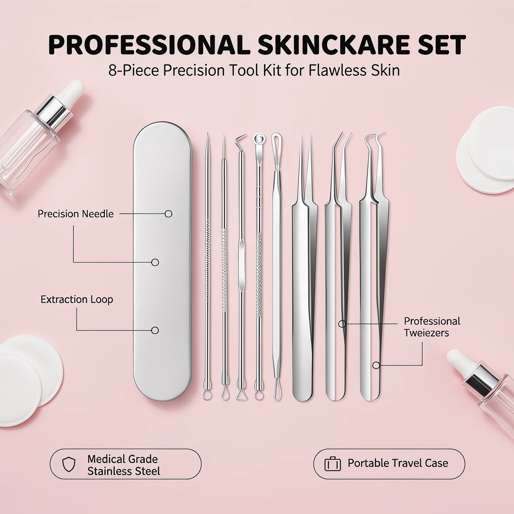 Набор из 8 профессиональных ин – обзор и цена Luxury Skincare Acne
